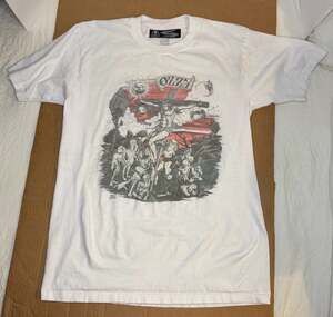 Modern Ozzy Osbourne 1991 Crucifix Graphic T-Shirt White Medium
